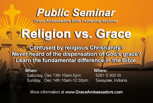 Seminar 2014: Religion vs. Grace